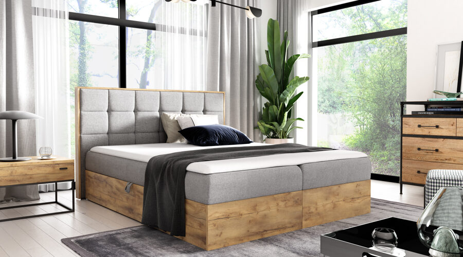Bed 160x200 - Wood (Storage box)